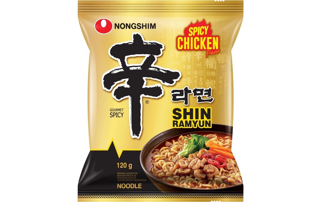 Nongshim Plat préparé Shin poulet épicé 120 g