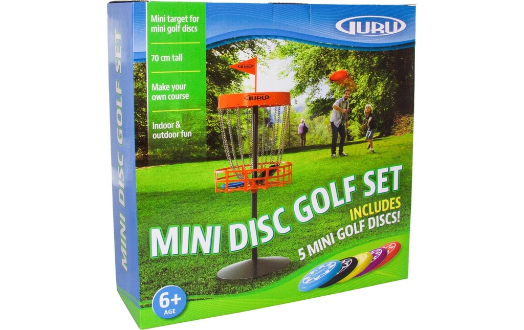 Schildkröt Funsports Guru Disc Golf Mini Basket Set incl. 5 disques