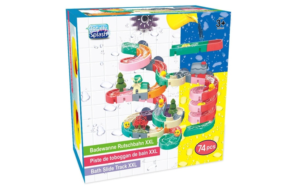 Totally Splash baignoire toboggan XXL 74 pièces
