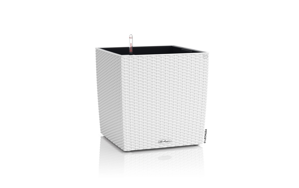 Lechuza Pot de fleur Cube Cottage 40 Blanc