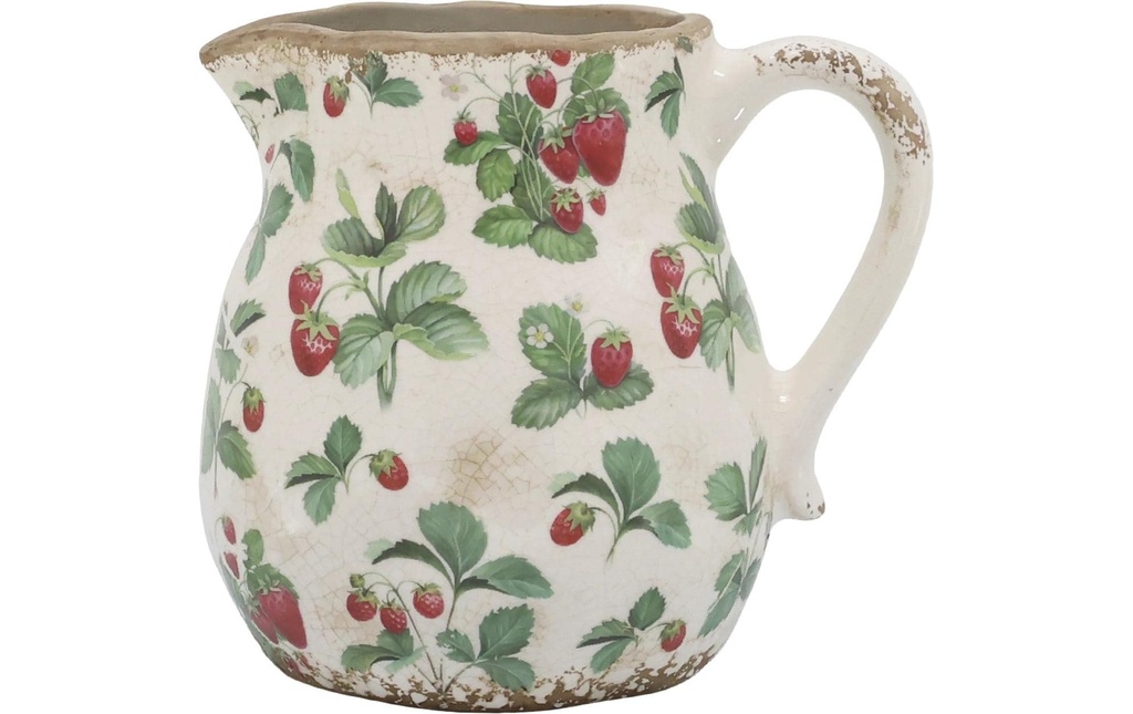 Chic Antique Carafe Fraise 1 l, Crème