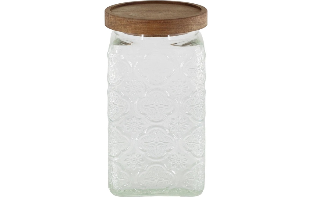 Chic Antique Bocaux à conserves avec motif floral 1000 ml, 1 Pièce/s