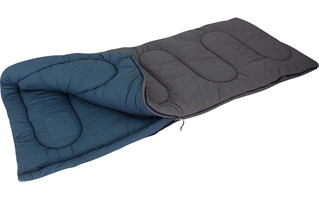 Eurotrail Sac de couchage Texel XL Coton, bleu/gris