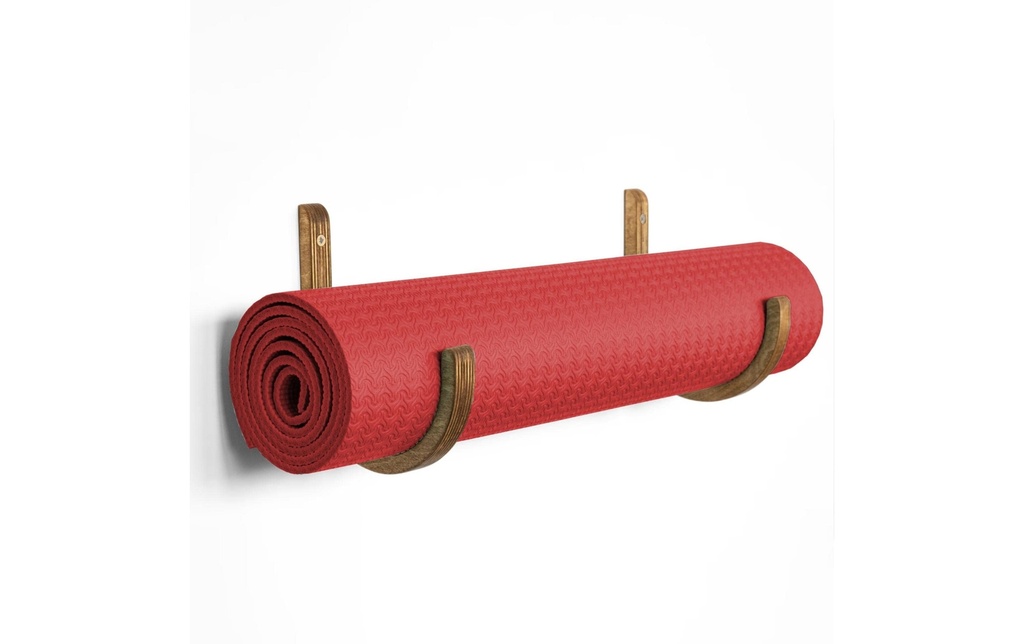 Woody Fashion Support mural pour tapis de fitness Bois