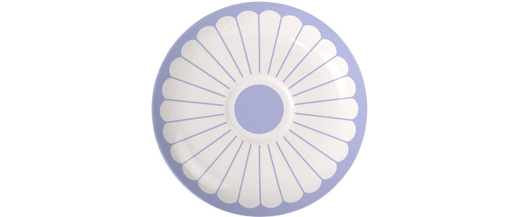 Villeroy & Boch Fleur Bleu Soucoupe pour cappuccino, 6 pièces
