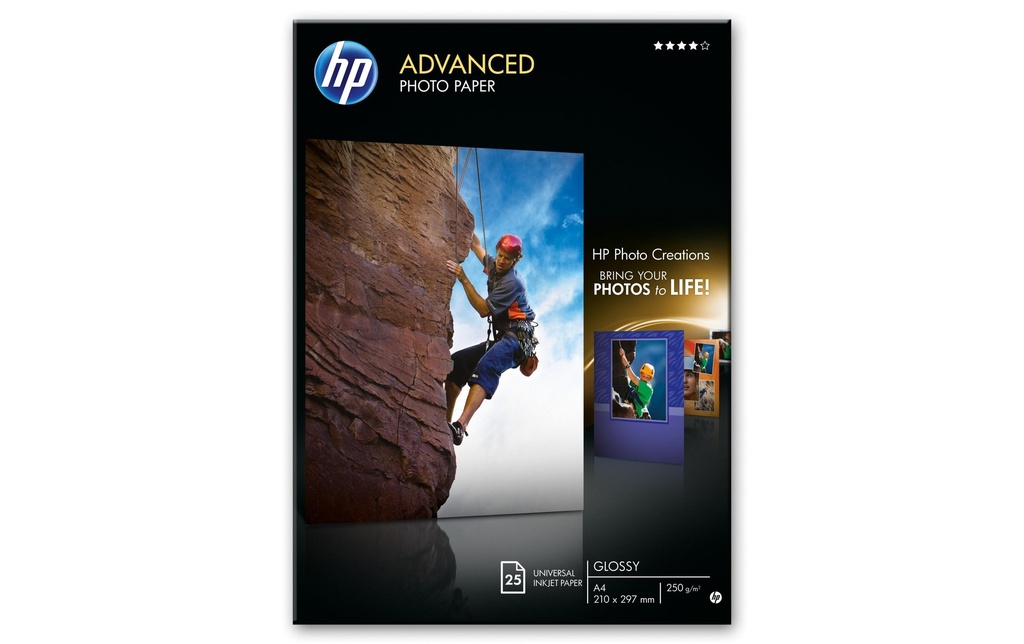 HP PAPER/SPARE PART HP adv. photop. gl. A4 25 Bl. (25 pces)