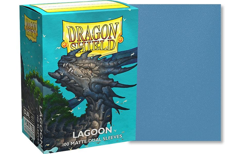 Dragon Shield Étui à cartes Dual Matte: Lagoon Taille standard Gris bleu 100