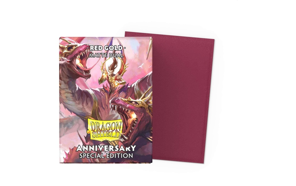 Dragon Shield Étui à cartes Dual Matte – Red/Gold