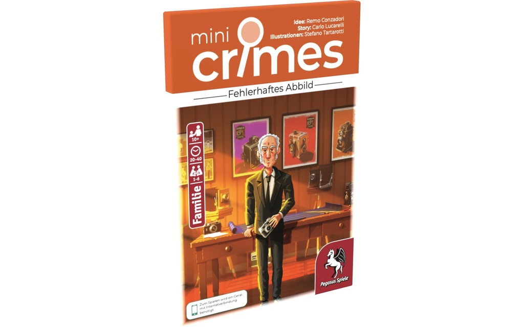 Pegasus Spiele Jeux de cartes MiniCrimes – Fehlerhaftes Abbild -DE-