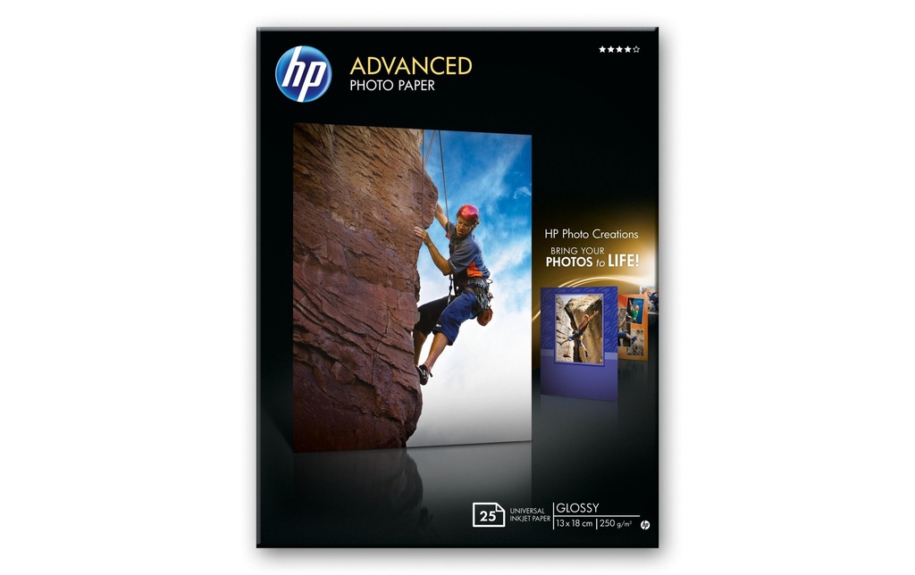 HP PAPER/SPARE PART HP ad. photp. gl. 13x18 25 Bl (25 pces)