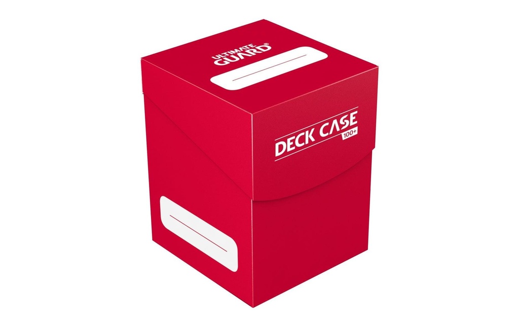 Ultimate Guard Boîte à cartes Deck Case 100+ taille standard rouge