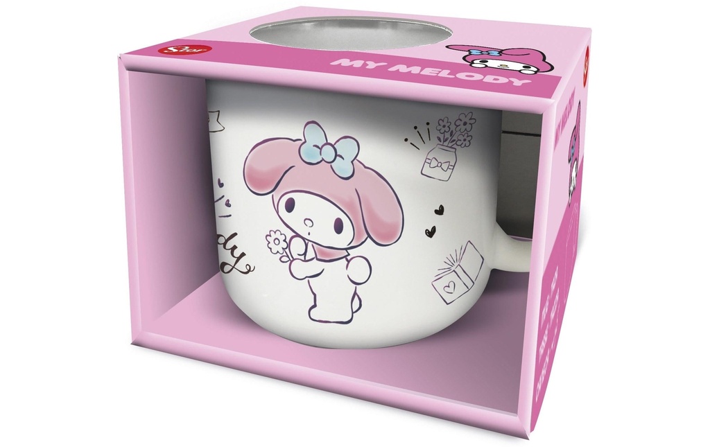 Stor Tasse universelle My Melody 414 ml, 1 Pièce/s, Blanc/Rose