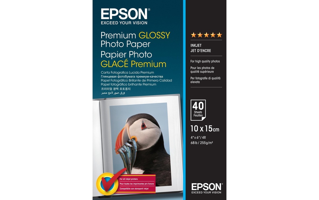 [770421530] EPSON Epson Prem.GlossyPap. 10x15cm (40 pces)