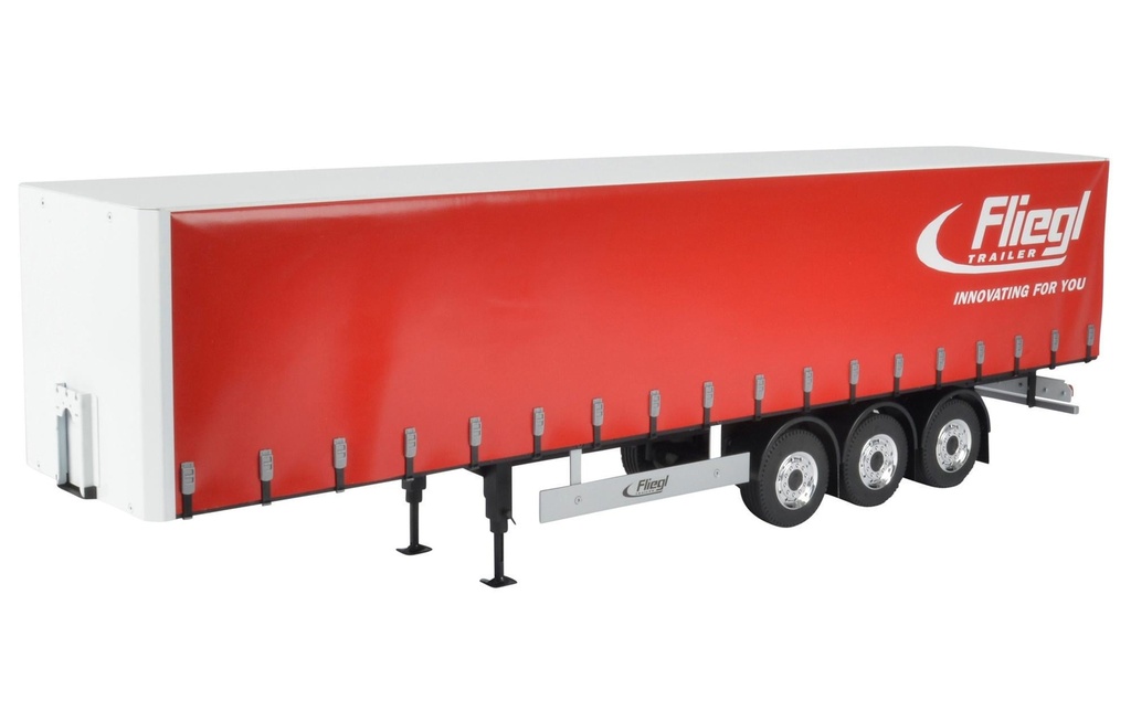Carson Rimorchio telonato Fliegl Megarunner 3 essieux, 1:14, kit de construction