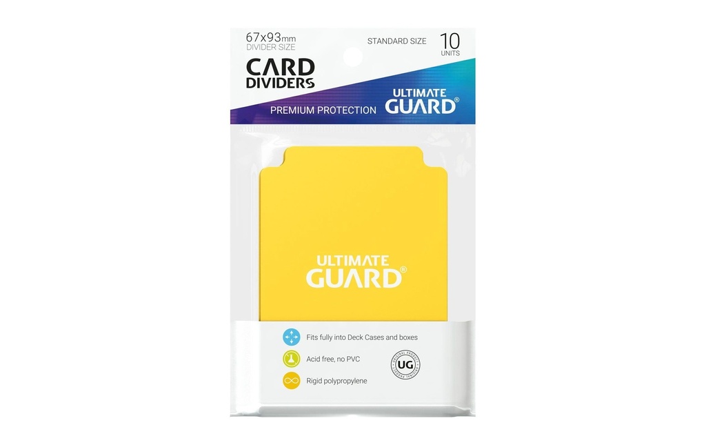 Ultimate Guard Séparateur de cartes Taille standard jaune 10