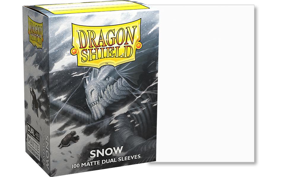 Dragon Shield Étui à cartes Dual Matte: Snow Taille standard Blanc 100