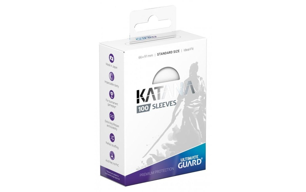 Ultimate Guard Étui à cartes Katana Sleeves taille standard Blanc 100