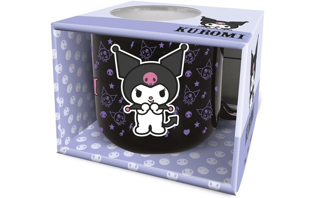 Stor Tasse universelle Sanrio Kuromi 414 ml, 1 Pièce/s, Noir/Blanc