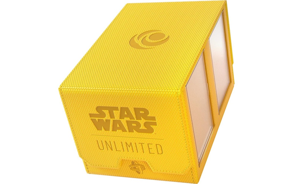 Asmodée Boîte à cartes Star Wars: Unlimited Double Deck Pod jaune