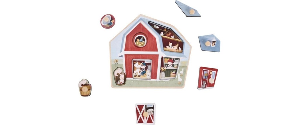 Little Dutch Puzzle en bois Little Farm FSC