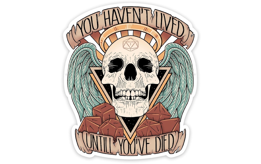 Glass Staff Sticker de mort de personnage Multicolore