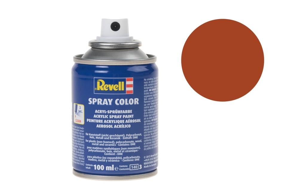 Revell Acrylique en bombe 100 ml Couvrant/mat-Rouille