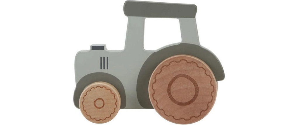 Little Dutch Véhicule jouet Tracteur en bois Little Farm FSC