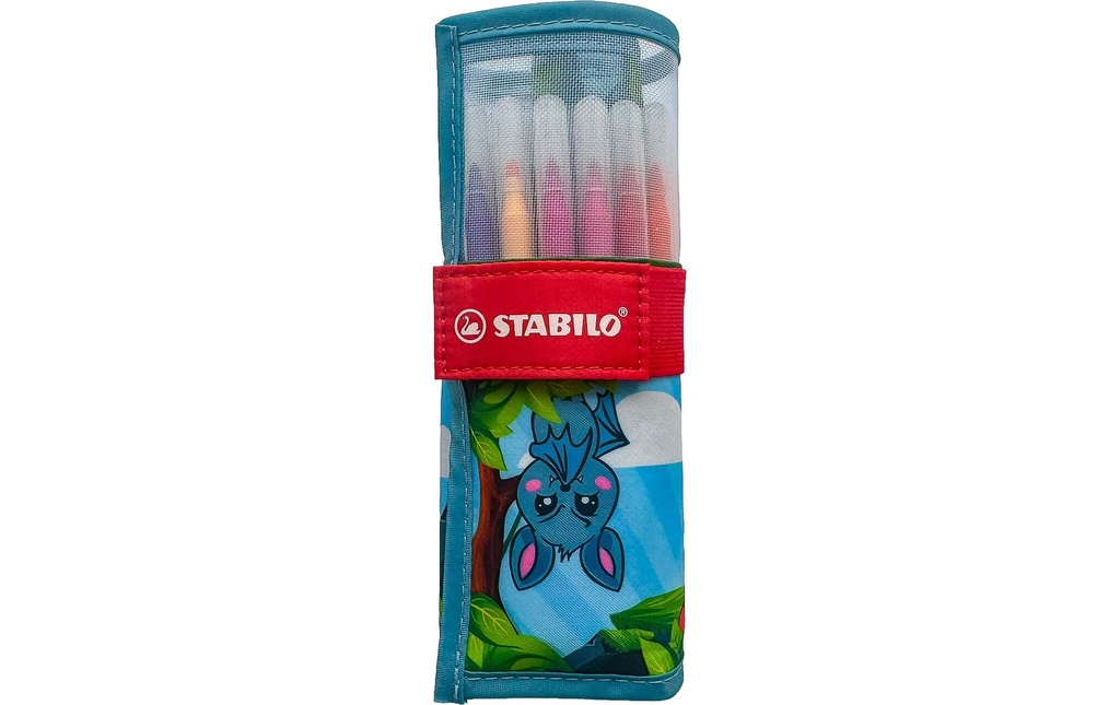[202280186] STABILO Set roller POWER Animal bleu (18 pces)