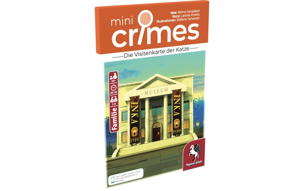 Pegasus Spiele Jeux de cartes MiniCrimes – Die Visitenkarte der Katze -DE-