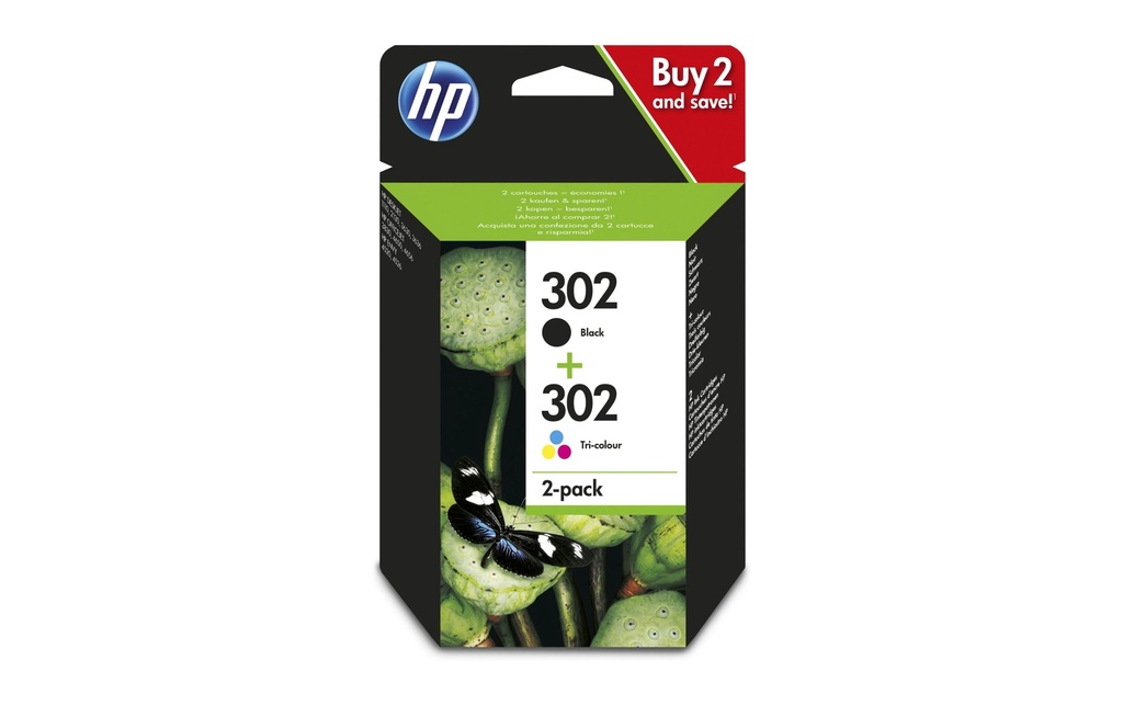 HP HP cart.encre 302 bk/color