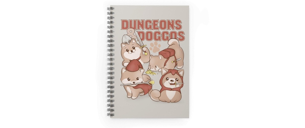 Glass Staff Carnet de notes Donjons & Doggos Multicolore