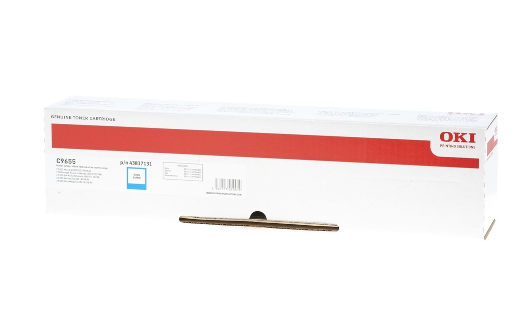[770438001] OKI Oki toner 43837131 cyan