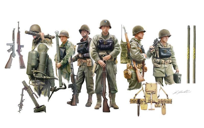 Italeri Kits de montage 1:35 U.S. infanterie