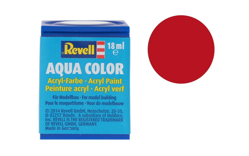 Revell Peinture acrylique 36 330 rouge feu soyeux mat