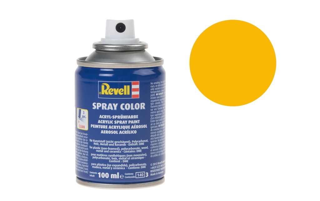 Revell Acrylique en bombe Couvrant/mat-Jaune moutarde