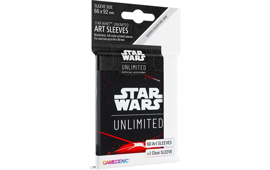 Asmodée Étui à cartes Art Sleeves Space Red 60 +1 pc