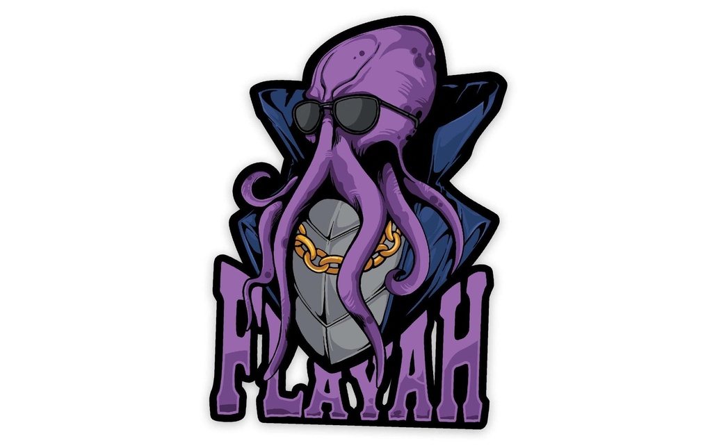 Glass Staff Sticker Flayah Violet