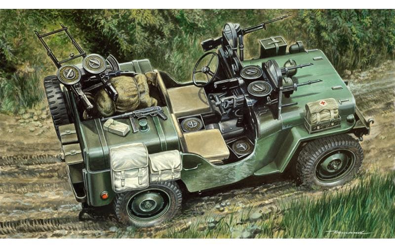 Italeri Kits de montage Commando Car Jeep 1:35