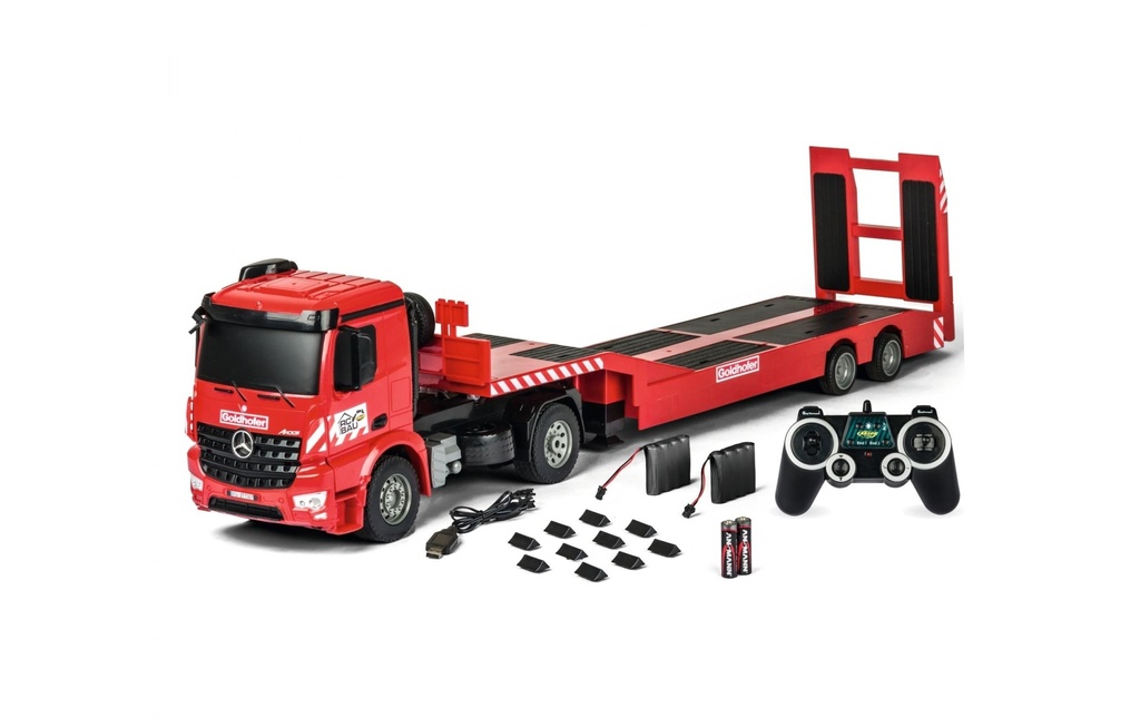 Carson Camion Mercedes-Benz Arocs Goldhofer RTR, 1:20