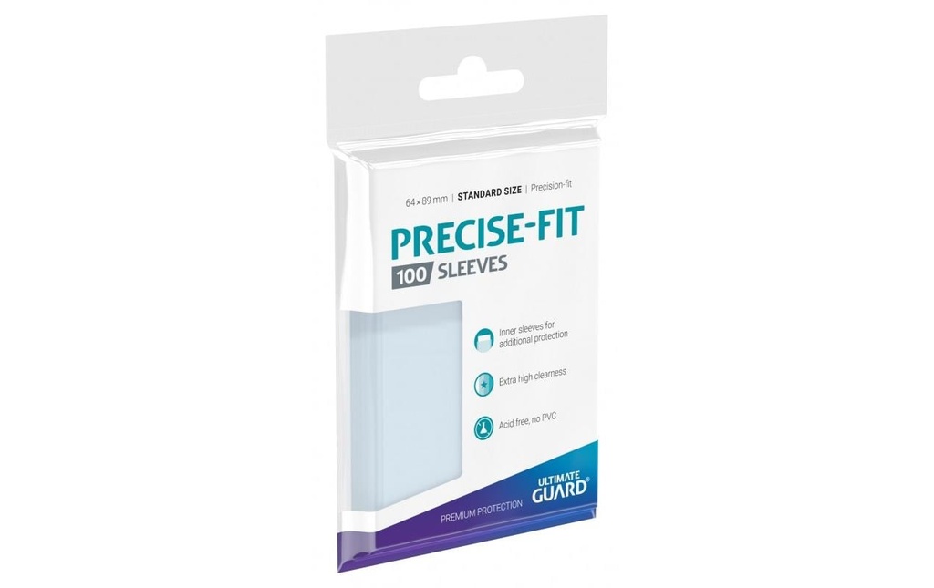 Ultimate Guard Étui à cartes Precise-Fit Sleeves Transparent Standard 100