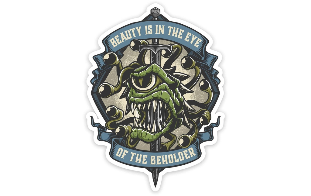 Glass Staff Sticker Eye of The Beholder Multicolore