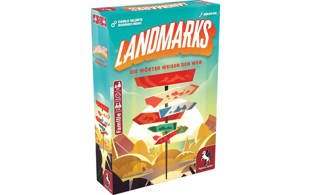 Pegasus Spiele Jeux pour la famille Landmarks -DE-