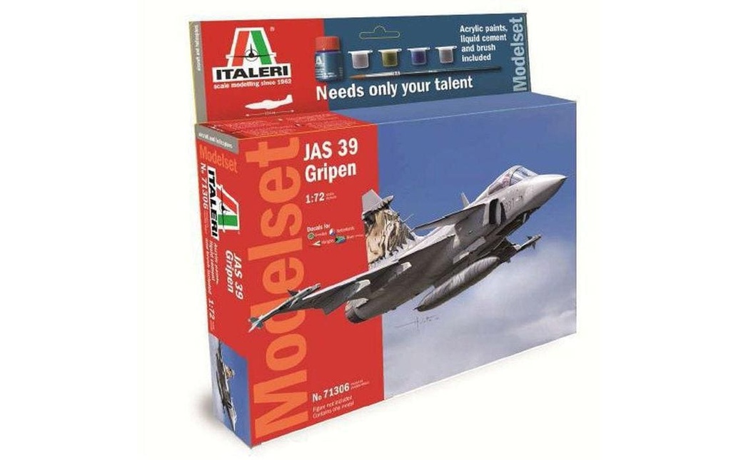 Italeri Kits de montage JAS 39 Gripen 1:72