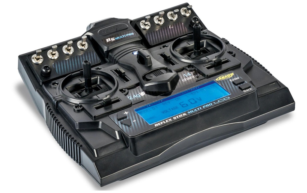 Carson Télécommande Reflex Stick Multi Pro LCD 14 canaux avec récepteur