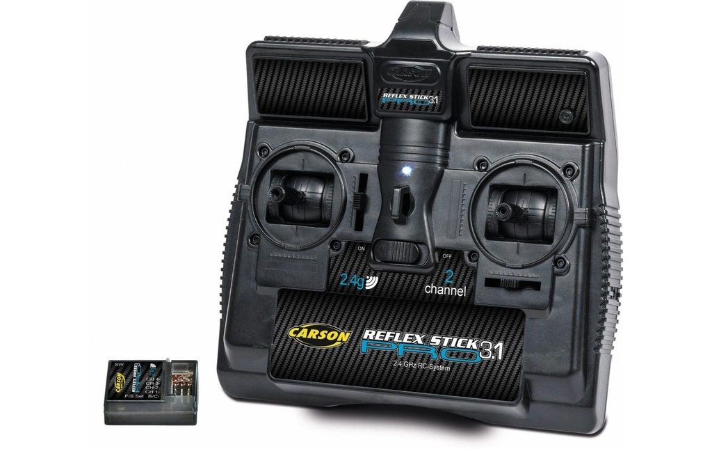 Carson Télécommande Reflex Stick Pro 3.1 2 canaux avec récepteur