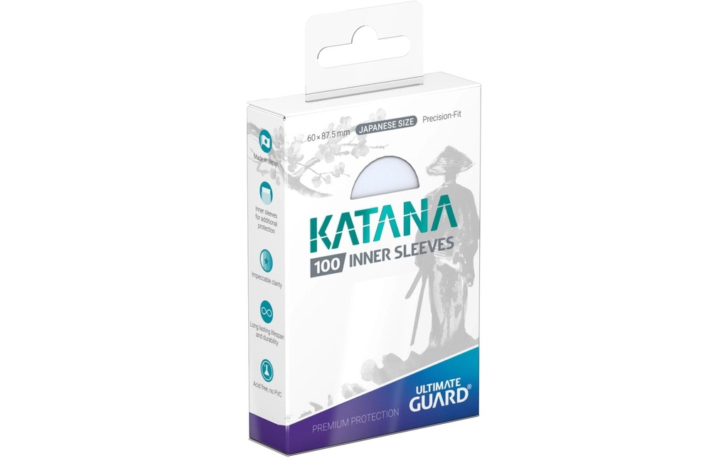 Ultimate Guard Étui à cartes Katana Inner Sleeves Small Transparent (100)