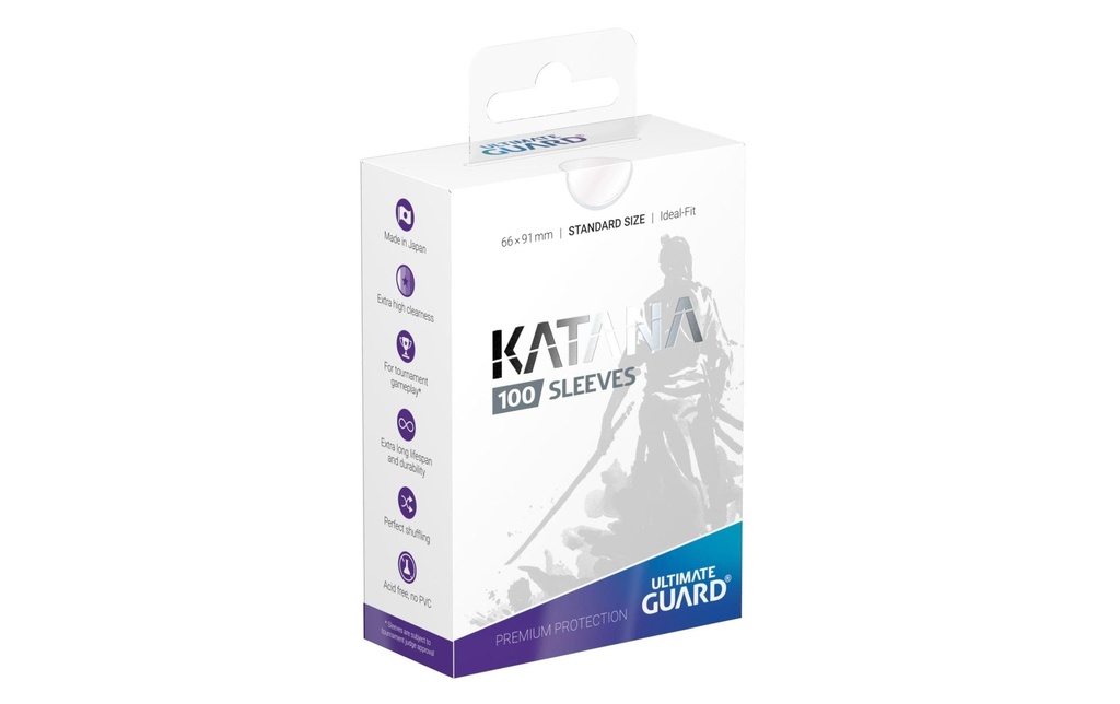 Ultimate Guard Étui à cartes Katana Sleeves taille standard Transparent 100