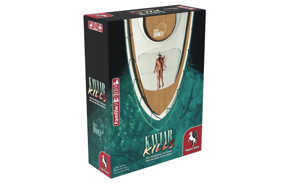 Pegasus Spiele Jeux pour la famille Deadly Dinner – Kaviar Kills -DE-