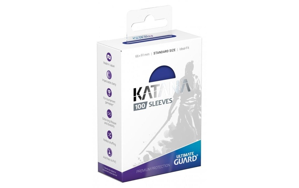 Ultimate Guard Étui à cartes Katana Sleeves taille standard bleu 100