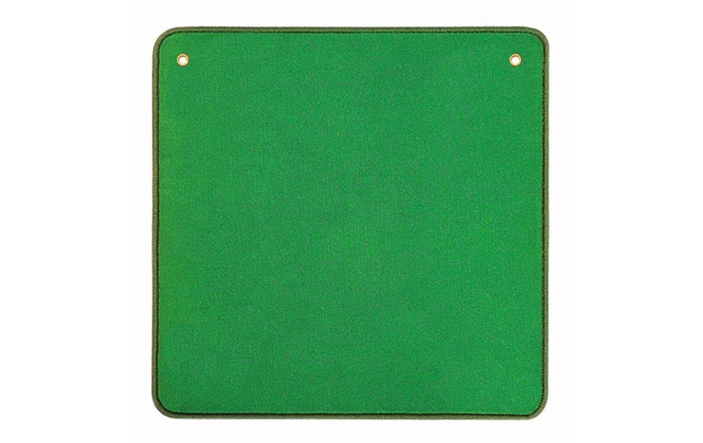AGM Tapis de jass uni vert, 60 x 60 cm